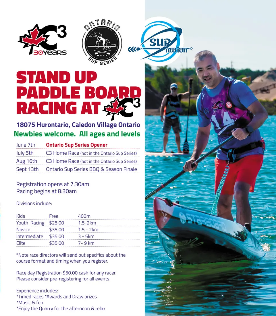 C3 SUP races flyer